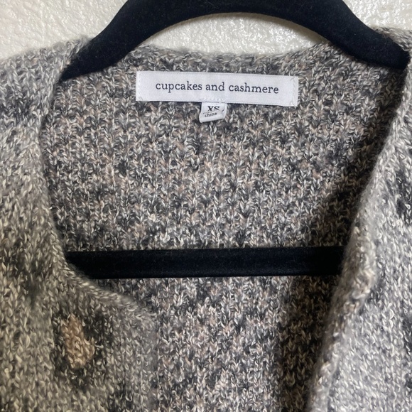 Kline Leopard Cheetah Hipster Hippie Artsy Boho Bohemian Winter Cardigan Sweater - Picture 8 of 9